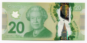 Canada 20 Dollars 2012 
P# 108a; Polymer plastic; UNC