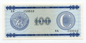 Cuba 100 Pesos (ND) 
P# FX25; UNC