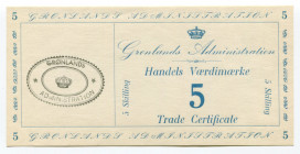 Greenland 5 Skillings 1942 (ND)
P# M09; UNC