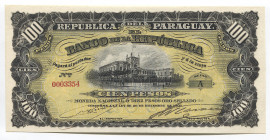 Paraguay 100 Pesos 1907 
P# 159; № A0003354; UNC