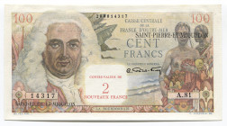 Saint Pierre & Miquelon 2 Nouveaux Francs 1963 R
P# 32; XF+; "Bertrand-François Mahé de La Bourdonnais"; RARE!