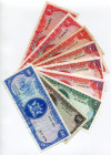 Trinidad & Tobago Lot of 9 Banknotes 1964 - 1985
Various dates, denominations & conditions