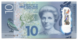 New Zealand 10 Dollars 2015 
P# 192; UNC; Polymer; "Kate Sheppard"