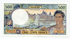 Tahiti 500 Francs 1985 (ND)
P# 25d; UNC