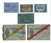 World Lot of 6 Different European Banknotes 1920 
VF