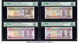 Barbados Brazil & Canada Group Lot of 8 Graded Examples, PMG About Uncirculated 55 EPQ; Very Fine 30 (2); Gem Uncirculated 65 EPQ; Very Good 10 Net; A...