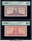 Cuba Banco Nacional de Cuba 50; 100; 1; 500 Pesos 1961 (2); 1995; 2019 Pick 98aCS1; 99aCS1; 112CS27; 133a Four Examples Collector Series (3); Commemor...