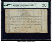 Denmark Copenhagen Notes, Exchange and Mortgage Bank 1 Rigsdaler Courant 1788-1813 Pick A28 PMG Very Fine 20; France Republique Francaise 1000 Francs ...