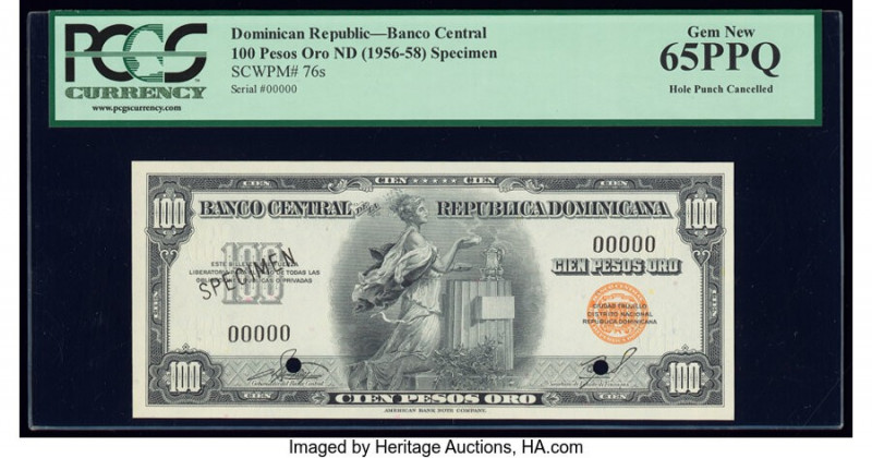 Dominican Republic Banco Central de la Republica Dominicana 100 Pesos Oro ND (19...
