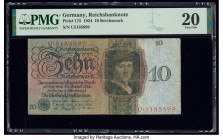 Germany German Gold Discount Bank 10 Reichsmark 11.10.1924 Pick 175 PMG Very Fine 20. 

HID09801242017

© 2020 Heritage Auctions | All Rights Reserved...