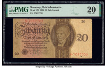 Germany German Gold Discount Bank 20 Reichsmark 1924 Pick 176 PMG Very Fine 20. 

HID09801242017

© 2020 Heritage Auctions | All Rights Reserved