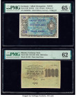 Germany Allied Military Currency 10 Mark 1944 Pick 194b PMG Gem Uncirculated 65 EPQ; Russia Currency Note (2); Government Bank 1000; 25; 1000 Rubles N...