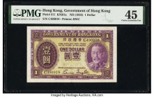 Hong Kong Government of Hong Kong 1 Dollar ND (1935) Pick 311 KNB1a PMG Choice Extremely Fine 45. 

HID09801242017

© 2020 Heritage Auctions | All Rig...