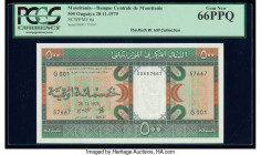 Mauritania Banque Centrale de Mauritanie 500 Ouguiya 28.11.1979 Pick 6a PCGS Gem New 66PPQ. 

HID09801242017

© 2020 Heritage Auctions | All Rights Re...