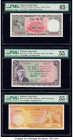 Nepal Central Bank of Nepal 10 Mohru ND (1960) Pick 10 PMG Gem Uncirculated 65 EPQ; Pakistan State Bank of Pakistan 10; 100 Rupees ND (1950); ND (1970...