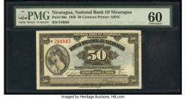 Nicaragua Banco Nacional 50 Centavos 1938 Pick 89a PMG Uncirculated 60. Staple holes.

HID09801242017

© 2020 Heritage Auctions | All Rights Reserved