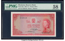 Rhodesia Reserve Bank of Rhodesia 1 Pound 21.9.1964 Pick 25a PMG Choice About Unc 58. 

HID09801242017

© 2020 Heritage Auctions | All Rights Reserved...