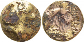 CENTRAL EUROPE. Boii. Fourrèe 1/8 Stater (2nd-1st centuries BC). "Athena Alkis" type