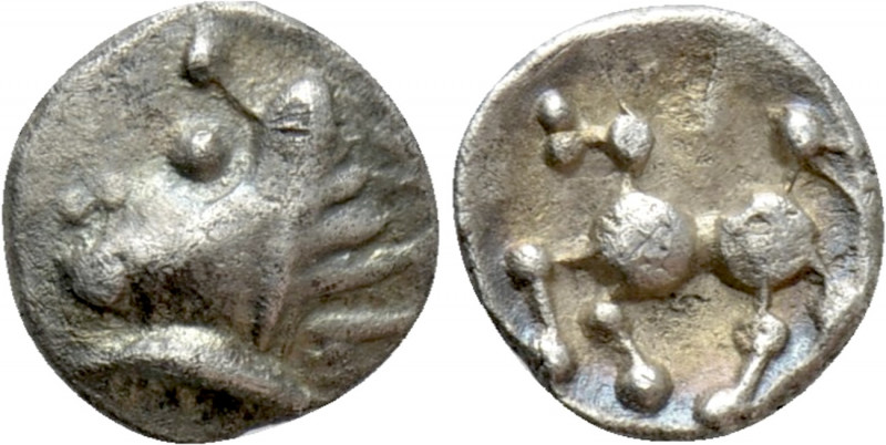 CENTRAL EUROPE. Boii. Obol (1st century BC). "Stradonice" type. 

Obv: Stylize...