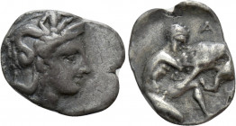 CALABRIA. Tarentum. Diobol (Circa 325-280)