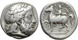 KINGS OF MACEDON. Philip II (359-336 BC). Tetradrachm. 'Amphipolis'