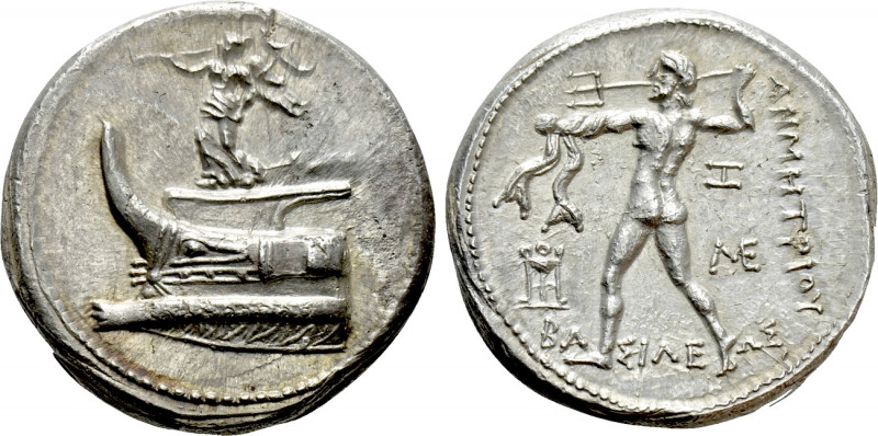 KINGS OF MACEDON. Demetrios I Poliorketes (306-283 BC). Tetradrachm. Amphipolis....