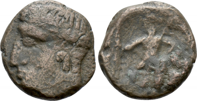 KINGS OF ILLYRIA. Ballaios (Circa 217-182 BC, or earlier). Ae. Rhizon. 

Obv: ...