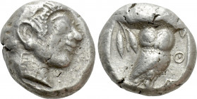 ATTICA. Athens. Tetradrachm (Circa 500/490-485/0 BC)