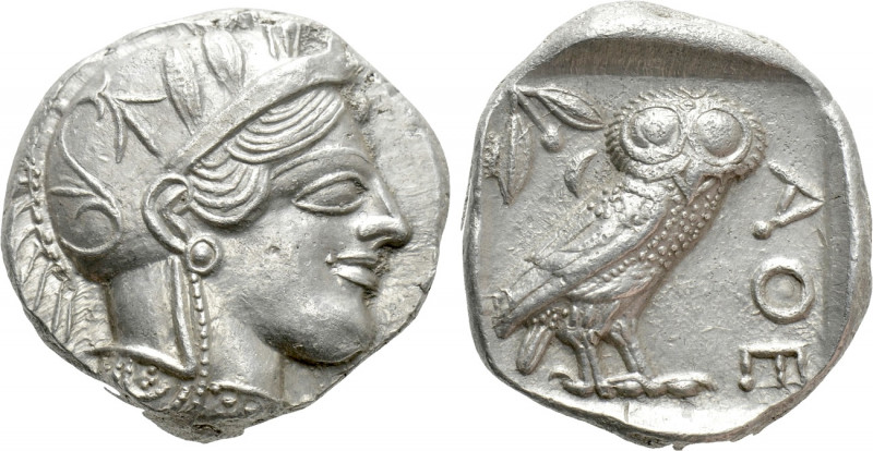 ATTICA. Athens. Tetradrachm (Circa 454-404 BC). 

Obv: Helmeted head of Athena...