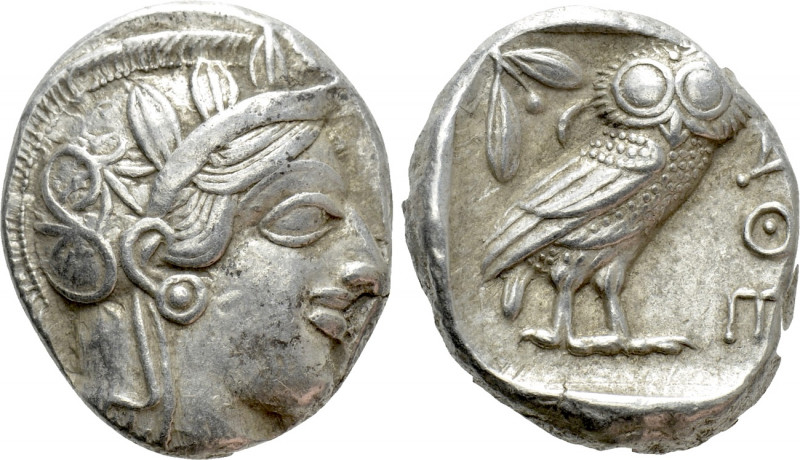 ATTICA. Athens. Tetradrachm (Circa 454-404 BC). 

Obv: Helmeted head of Athena...