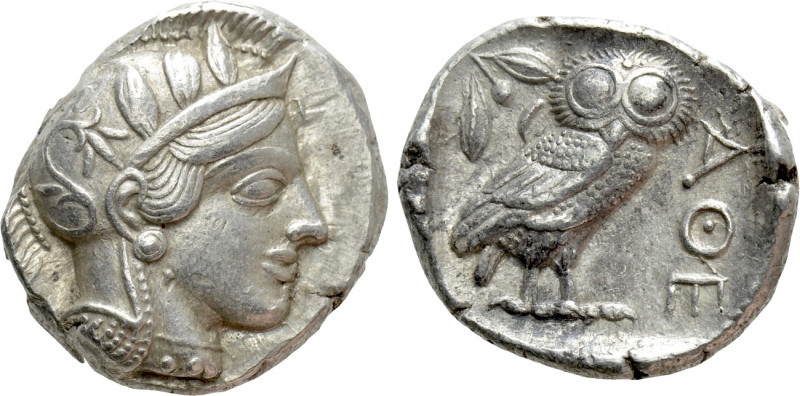 ATTICA. Athens. Tetradrachm (Circa 454-404 BC). 

Obv: Helmeted head of Athena...