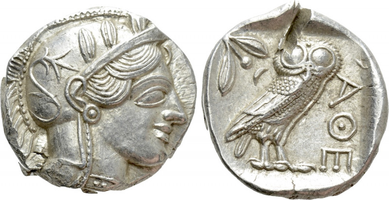 ATTICA. Athens. Tetradrachm (Circa 454-404 BC). 

Obv: Helmeted head of Athena...