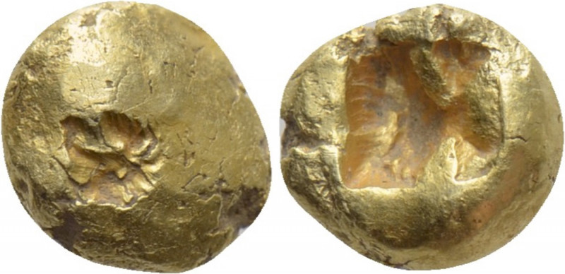 IONIA. Uncertain. EL 1/24 Stater (Circa 650-600 BC). 

Obv: Plain globular sur...