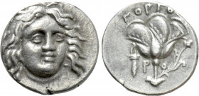 CARIA. Rhodes. Drachm (Circa 205-190 BC). Gorgos, magistrate
