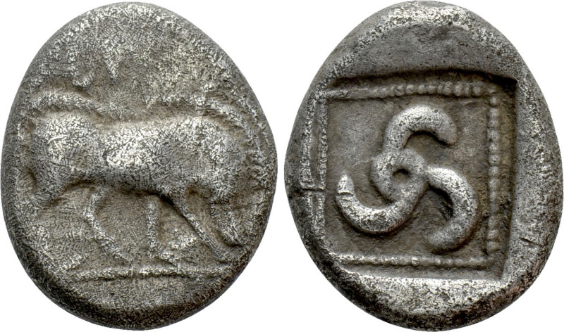 DYNASTS OF LYCIA. Uncertain dynast (Circa 490-430 BC). Stater. 

Obv: Boar sta...