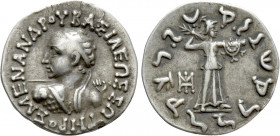 KINGS OF BAKTRIA. Menander I Soter (Circa 155-130 BC). Drachm