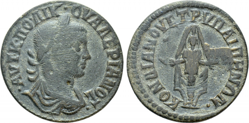 LYDIA. Hypaepa. Valerian I (253-260). Ae. Kondianos, strategos. 

Obv: AV T K ...