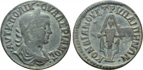 LYDIA. Hypaepa. Valerian I (253-260). Ae. Kondianos, strategos