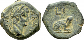 EGYPT. Alexandria. Claudius (41-54). Ae Dichalkon. Dated RY 10 (AD 49/50)