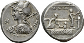P. NERVA. Denarius (113-112 BC). Rome