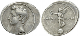 OCTAVIAN (31-30 BC). Denarius. Uncertain Italian mint, possibly Rome