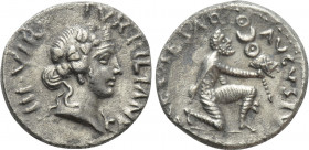 AUGUSTUS (27 BC-14 AD). Denarius. Rome. P. Petronius Turpilianus, moneyer