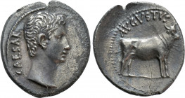 AUGUSTUS (27 BC-14 AD). Denarius. Uncertain mint in Asia minor (Samos?)