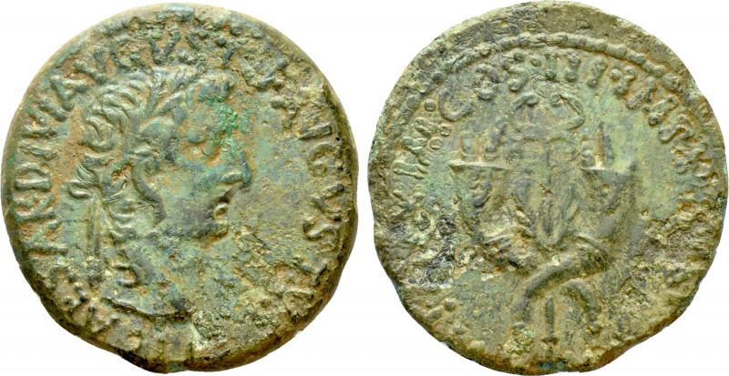 TIBERIUS (14-37). Dupondius. Commagene. 

Obv: TI CAESAR DIVI AVGVSTI F AVGVST...