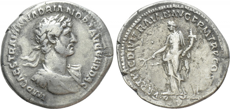 HADRIAN (117-138). Denarius. Rome. 

Obv: IMP CAES TRAIAN HADRIAN OPT AVG GER ...