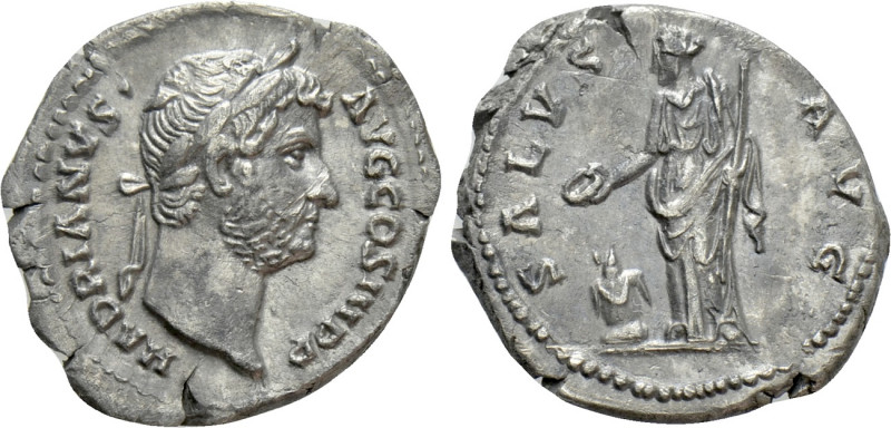 HADRIAN (117-138). Denarius. Rome. 

Obv: HADRIANVS AVG COS III P P. 
Laureat...