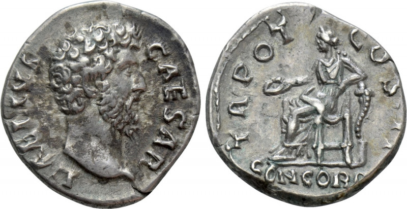 AELIUS (Caesar, 136-138). Denarius. Rome. 

Obv: L AELIVS CAESAR. 
Bare head ...