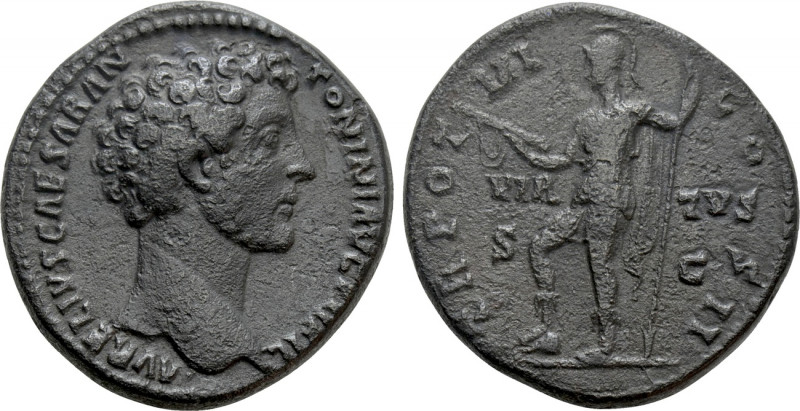 MARCUS AURELIUS (Caesar, 139-161). As. Rome. 

Obv: AVRELIVS CAESAR ANTONINI A...
