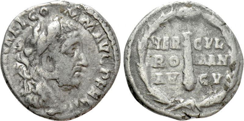 COMMODUS (177-192). Denarius. Rome. 

Obv: L AEL AVREL COMM AVG P FEL. 
Head ...
