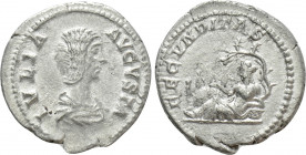 JULIA DOMNA (Augusta, 193-211). Denarius. Rome